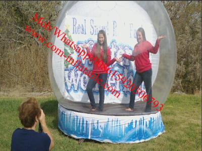 China 3 - 6m dia advertising Inflatable Snow Globe Bubble Decorations / Snow Bubble for sale