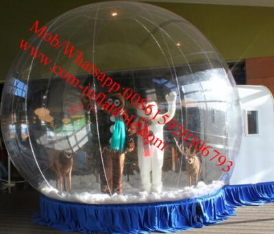 China inflatable snow globe tent outdoor christmas bear snow globe for sale