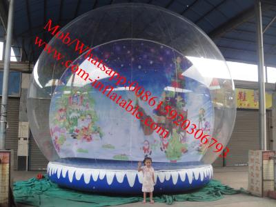 China christmas photo snow globe outdoor snow globe inflatable decorations for sale