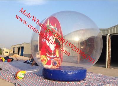 China inflatable santo clause christmas snow globe for sale