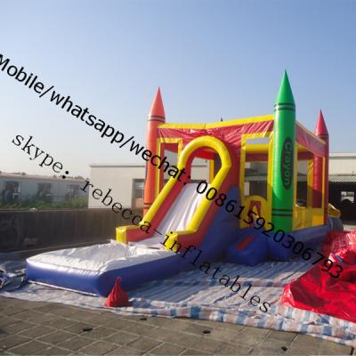 China jumping castle with slide and pool jumping castle with slide and pool for sale