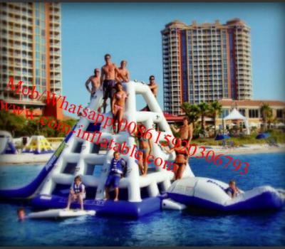 China Commercial Grade Floating 0.9mm PVC Tarpaulin Inflatable Water Slide for water park for sale