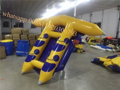 China agua banana boat prices  fly fish inflatable sea  flying fish banana boat inflatable water games flyfish banana boat for sale