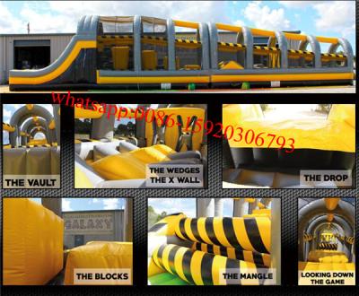 China Toxic Drop Obstacle Course adult inflatable obstacle , obstacle course ideas for sale