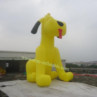 China Inflatable yellow  dog model carton for sale