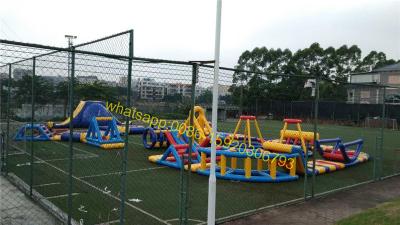 China new design water them park watersports sea obstacle course for sale