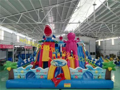 China undersea world bouncy castle playground for kids for sale