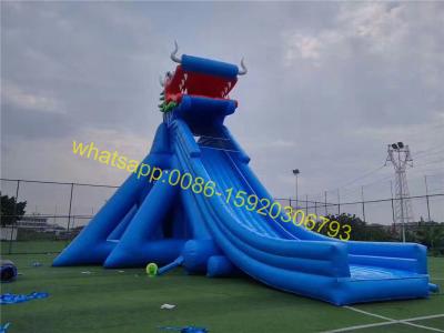 China Giant inflatable dinosaur slip and slide for sale