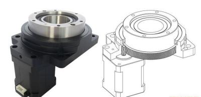 China P0 50Mn Rings Quenching Worm Drive Gear PE3C / ZE3C With Hydraulic Motor for sale