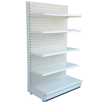 China Supermarket Shelf Grocery Shelf Simple Single Sided Side Shelf for sale