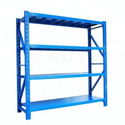 China Corrosion protection industrial storage warehouse medium duty steel rack for wholesale for sale