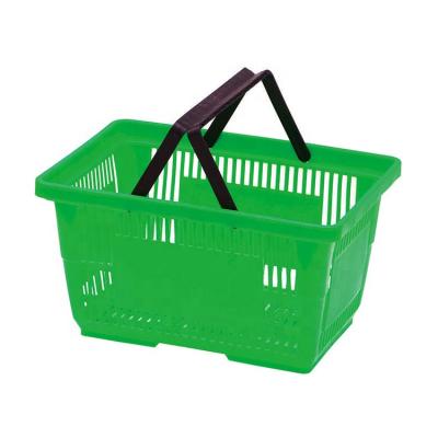 China Colorful Plastic Supermarket Fruit Supermarket Storage Basket for sale