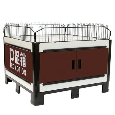 China Single Sided Display Promotion Table Supermarket Shelving Shop Used Shelves Rack Shelf For Sale Market Gondola for sale