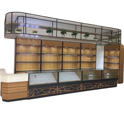 China Wholesale Viable Designer Wine Rack Display Stand Wooden Metal Wine Shelves For Shops for sale