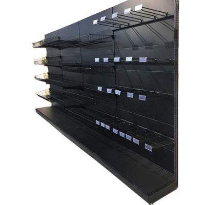 China High Quality Used Metal Material Single Sided And Feature Single Sided Supermarket Shelves for sale