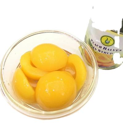 China Hot Selling Snacks Canned Canned Halves Popular Fast Food Canned Fresh Fruit Canned Yellow Peach China In Light Syrup for sale