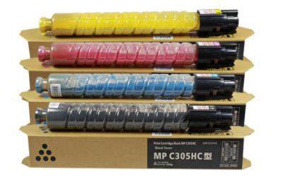 China Cartuchos de tóner de Ricoh MP C305SPF CMYK para Ricoh MP C305SPF C306ZSP con chip en venta