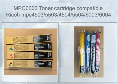 China Mpc 6003 Ricoh Printer Cartridge Set Black Cyan Magenta Yellow With Chip for sale