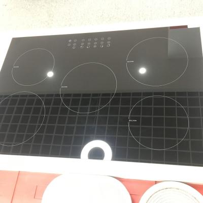 China Five Stove Black Color Induction Cooker Multifunctional Ceramic/Glass Glass Plates for sale