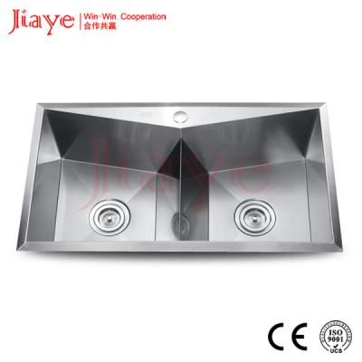 China Without Faucet 304 Stainless Steel Handmade Sink , 1.0mm/1.2mm Handmade Kitchen Sink JY-H8245 for sale