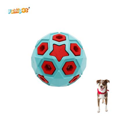 China Wholesale Hard Viable Durable Famipet Tpr Pet Chew Dog Ball Rubber Interactive Toys for sale