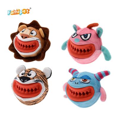 China Viable Manufacturer Wholesale Strong Tough Durable Rubber TPR Train Puppy Chew Dog Toys for sale