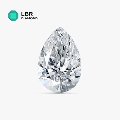 China 2.05 CT G VS1 Lab Grown Pear Shape Lab Grown Synthetic Diamond Polished White Synthetic Diamond Rings Earrings Necklace Excellent New For Sale for sale