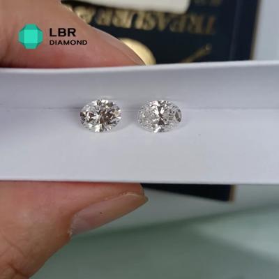 China Factory price 2.13 ct F cut F VS2 color VS2 hpht oval diamond 2 carat of rings earrings necklace factory price for sale