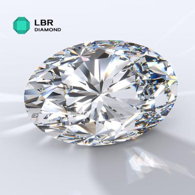 China Wholesale Oval Synthetic Lab Grown Diamond Rings Earrings Necklace 2.05 CT E VS2 Cut Pendant Excellent With Rough Inside Surface for sale