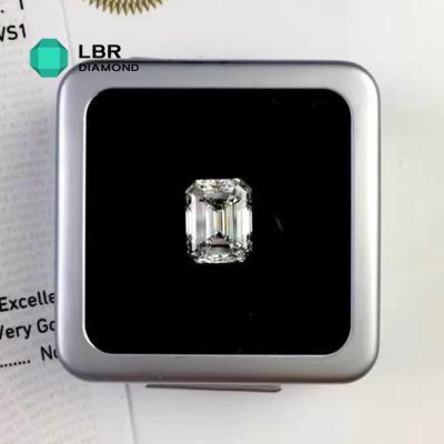 China VS1 Emerald Cut 3.06 Carat H Color Lab-raised Loose Diamond Rings Earrings Necklace Pendant For Diamond Ring With Factory Wholesale Price for sale