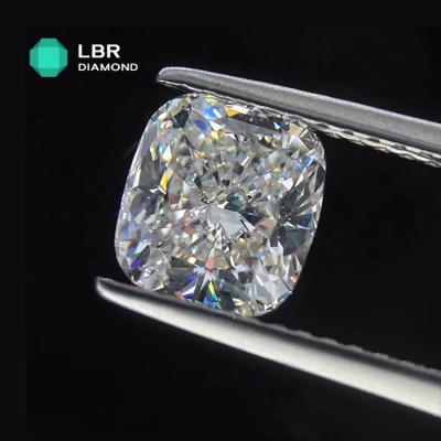 China Synthetic Lab Grown Diamond Pendant Rings Earrings Necklace IGI Certificate 4.04 CT H VS1 Cushion Shape HPHT HPHT for sale