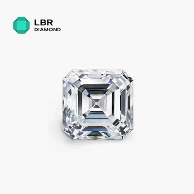 China Rings Earrings Necklace Pendant 3.38 Carat G Color VS1 igi Certified Developed Lab Diamond Asscher Shape Lab Created Diamonds In Stock for sale