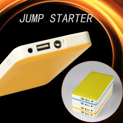 China Mobile phone gasoline car use only outside emergency car battery booster 12v multifunctional jump starter portable slim powerbank for sale