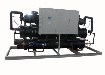 China R407C Water Cooled Liquid Chiller / Screw Compressor Refrigeration Unit 260TR for sale