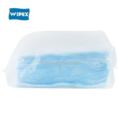 China Sustainable Lint Free High Absorptivity White Flat Lab Packed Disposable Cleanroom Wipes for sale