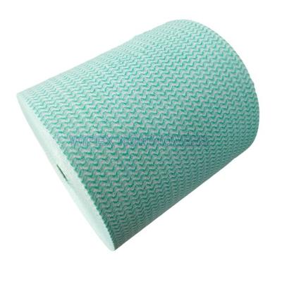 China Household Food Service Plant 400M Jumbo Roll Cleaning / Wipes Spunlace Nonwoven Household Cleaning Wipes Popular In South Africa for sale