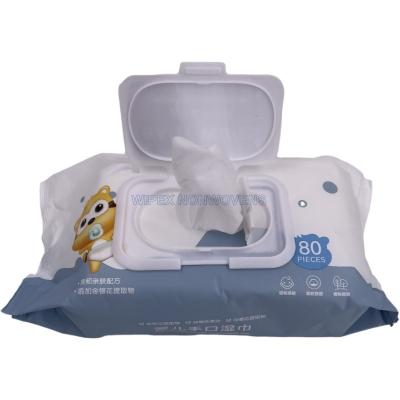 China WIPEX Nonwoven Cina Disposable Cleaning Spunlace 80 Counts Cozy Baby Wipes for sale