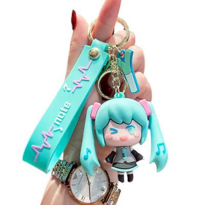 China Soft Rubber Ring Keychain Accessories Jewelry Cute Gift K189 Cartoon Pendant Car Doll Bag Car Key Festivals Gift for sale