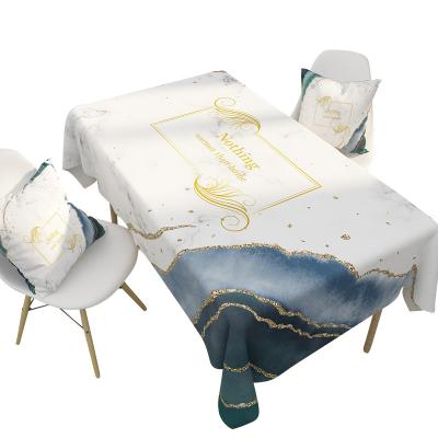 China Moose kitchen letters cotton waterproof home canvas tablecloth K313 tablecloth coffee table cloth waterproof coffee table cloth for picnics for sale