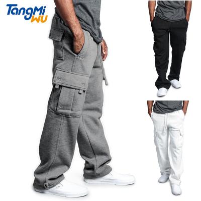 China TMW 2021 wholesale new style autumn new style men's pants waterproof plus size men's cotton cargo pants thick sweatpants pocket culottees de hombre for sale