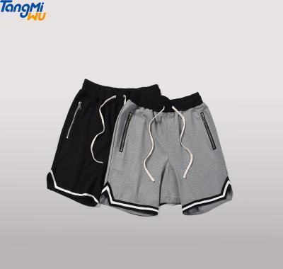 China Wholesale Custom Anti-wrinkle 2022 Mesh Gym Shorts Polyester Loose Zipper Pocket Basketball Shorts Men Casual Sports To Mesh Shorts Basketball for sale