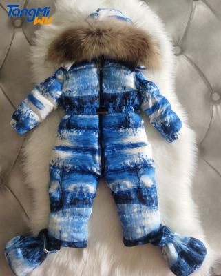 China Wholesale plus size TMW winter children ski set thickened hooded ski suits outdoor skiwear clothing cotton padded children's jumpsuit for sale