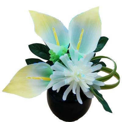 China Indoor Use LED Fiber Optic Lamp Wedding Decoration Led Lamp Holiday Lighting Calla Lily Flower LED Wholesale Price for sale