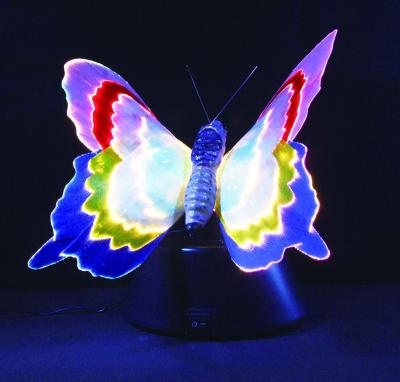 China Artificial Cloth LED Butterfly Fiber Optic Butterfly Light Decoration Light for sale