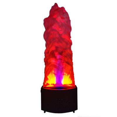 China Looks like big real fire floor silk flame light led fire flame lamp Halloween holiday lighting fire works red tubepaper making machine for sale