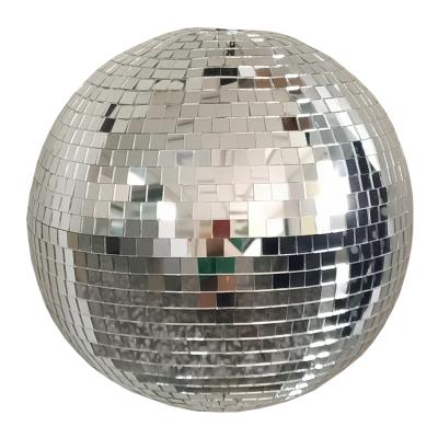 China Plastic /foam core with mirror glass 2020 hot sale large hanging party ornaments glass mirror disco ball stage party decorations for sale