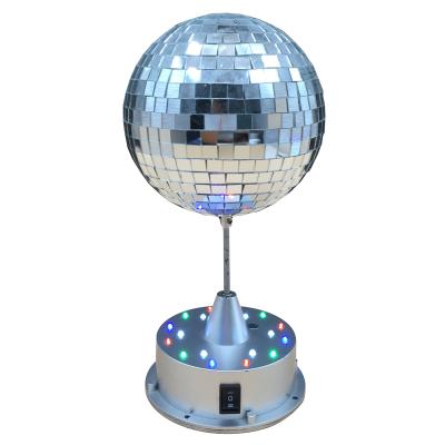 China Holiday lighting stage rotating mirror ball nightclub table mirror ball sound sensor for sale