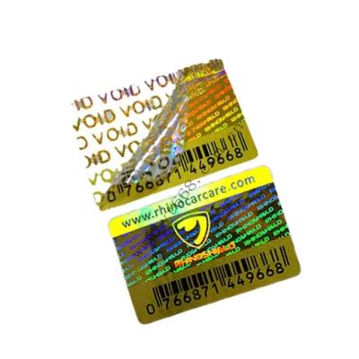 China Anti Counterfeiting Hologram Security Label Hologram Laser VOID Sticker for sale