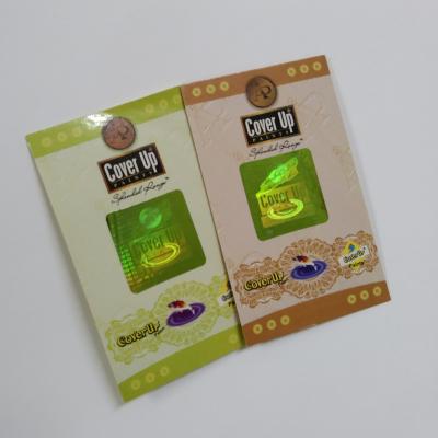 China Hot Stamping Hologram Paper Voucher Card Security Anti Counterfeiting Hot Stamping Hologram for sale