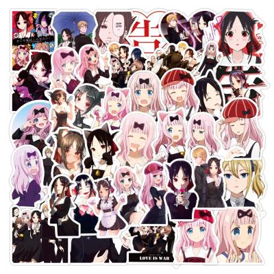 China OEM 50Pcs Japanese Cartoon Sticker Packs For Kids Skateboard Luggage Laptop Notebook Vinyl Graffiti Anime Waterproof Stickers for sale